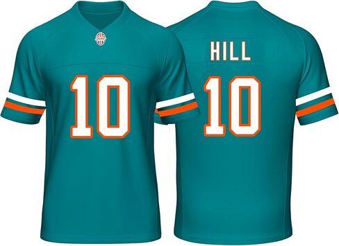 Custom Mens/Youth Football Stitched T-Shirt for Sports Fan Green/White in Kuwait