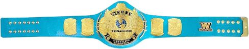 3mm Winged Eagle Wrestling Title Belt SkyBlue Strap Replica - Adult Waist Size Up to 46" in Saudi Arabia