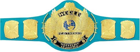 3mm Winged Eagle Wrestling Title Belt SkyBlue Strap Replica - Adult Waist Size Up to 46" in Saudi Arabia