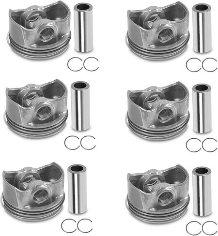 A2720304017 Engine Pistons Rings Set Fits for 2008-2012 C300 3.0L, Fits for 2009-2011 SLK300 3.0L, Replace OE A2720304017 A2720301018 in Saudi Arabia