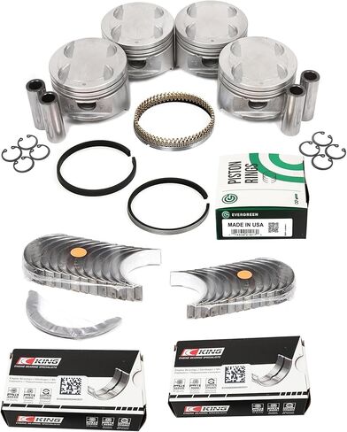 MA-4216950634-2 Pistons Main Rod Bearings Compatible With/For 91-98 Mazda Protege Miata Ford Escort 1.8 BP in Saudi Arabia