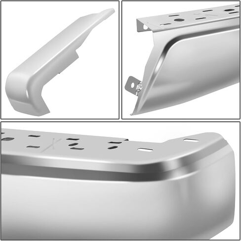 DNA MOTORING Steel Rear Right Bumper Endcap Compatible with 15-20 Ford F150, Chrome, BUMP-R-F15015-C-02-CH-R in Saudi Arabia