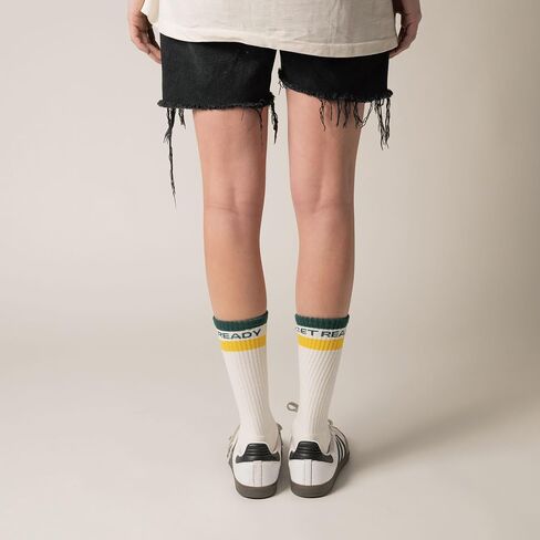 MONFOOT Women's and Men's 1 Pair Athletic Skate Cushion Crew Socks in Saudi Arabia