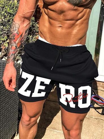 Gorglitter Men Graphic Basketball Shorts Cool Cormstring Soccer Gym Shorts in Saudi Arabia