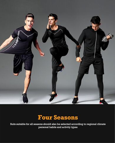 BoomCool 5pcs Gym Cloths for Men مجموعات تمرين in Kuwait