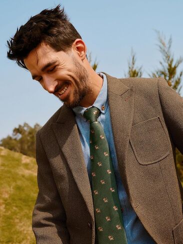 PJ Paul Jones Mens Blazer Wool Blend Tweed Sport Coat two button ذروة السترات الصدرية القديمة in Saudi Arabia