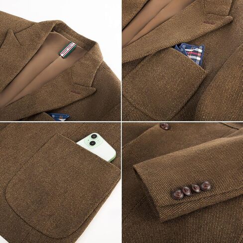 PJ Paul Jones Mens Blazer Wool Blend Tweed Sport Coat two button ذروة السترات الصدرية القديمة in Saudi Arabia