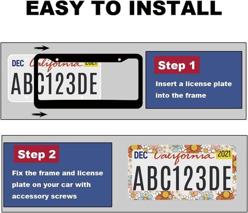 2PCS Mountain License Plate Frame for Women ، Natural Pine Forest Mountain Horizon Landscape Car Taged Tag Elts Girly ، حامل لوحة ترخيص نباتية زرقاء للسيارة مع علامة المفاتيح in Saudi Arabia