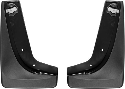 WeatherTech Custom No Drill Splash Guard MudFlaps for Buick Enclave - Front Pair (110087), Black in Saudi Arabia