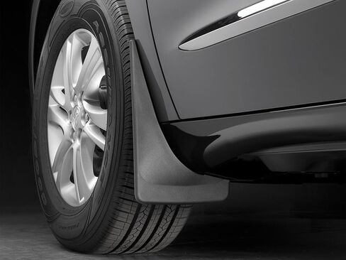WeatherTech Custom No Drill Splash Guard MudFlaps for Buick Enclave - Front Pair (110087), Black in Saudi Arabia