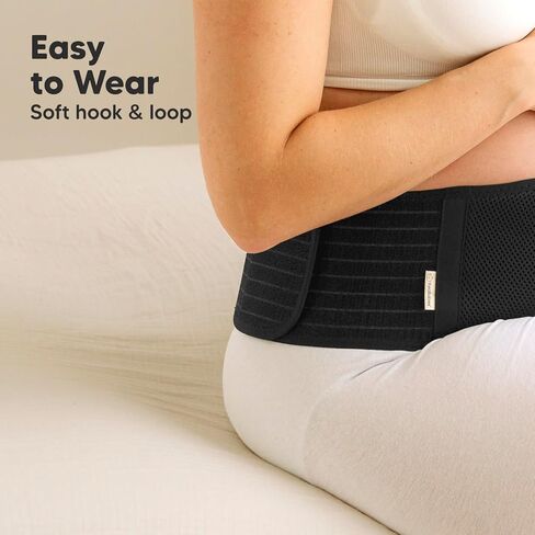 Keababies Belly Belly Band ومنصات التمريض القابلة لإعادة الاستخدام - حزام دعم البطن الناعم والتنفس - 14 منصات الرضاعة الطبيعية القابلة للغسل + كيس غسل ، غطاء الحلمة in Kuwait