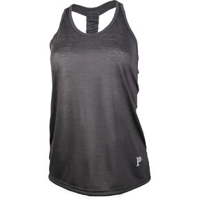 Moisture Wicking Poly-Rayon Racer Back Yoga Tank Top, Black, Small in Saudi Arabia