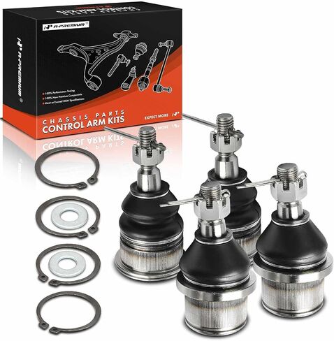 A-Premium Set of 4, Front Upper and Lower Ball Joints Kit, Compatible with Chevrolet Express 2500 2003-2021, Express 3500 2003-2016 2018-2021, Express 4500 2009-2017 & GMC Savana 2500 3500 4500 in Saudi Arabia