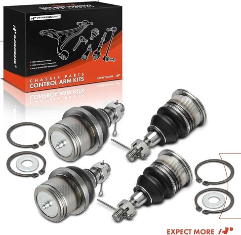 A-Premium Set of 4, Front Upper and Lower Ball Joints Kit, Compatible with Chevrolet Express 2500 2003-2021, Express 3500 2003-2016 2018-2021, Express 4500 2009-2017 & GMC Savana 2500 3500 4500 in Saudi Arabia