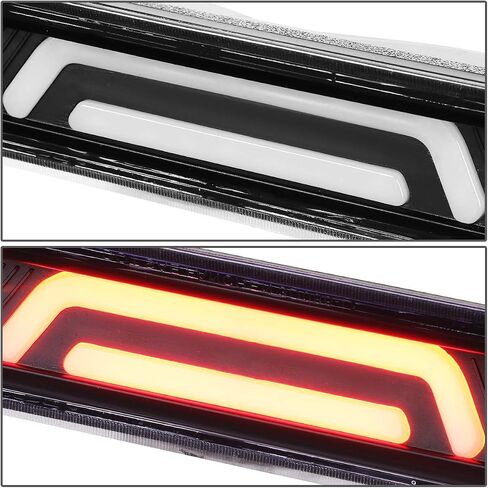 DNA Motoring 3BL-FM87-3D-BK-BK Black Housing 3D LED High Mount 3rd Third Third Brake Light [متوافق مع 1987-1993 Ford Mustang LX Hatchback مع OEM SPOILER] in Kuwait