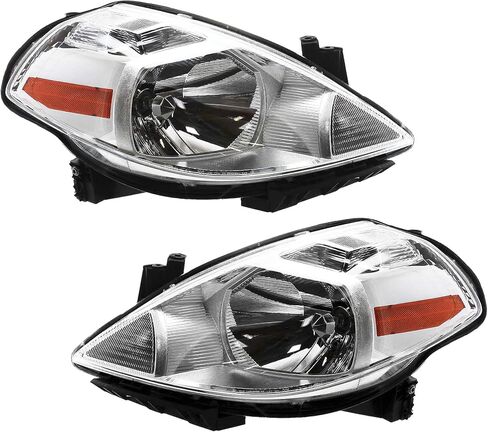 Garage-Pro Driver and Passenger Side Headlight for Nissan Versa 2007-2012 Halogen With bulb(s) Hatchback Replaces# 26060EM30A 26010EM30A in Saudi Arabia