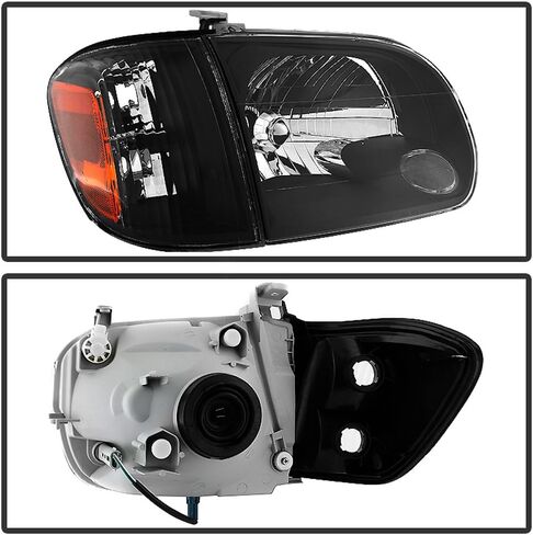 ACANII - For 2005-2006 Toyota Tundra Double | Crew Cab 2007 Sequoia Black Headlights w/Corner Lamps Driver + Passenger in Saudi Arabia