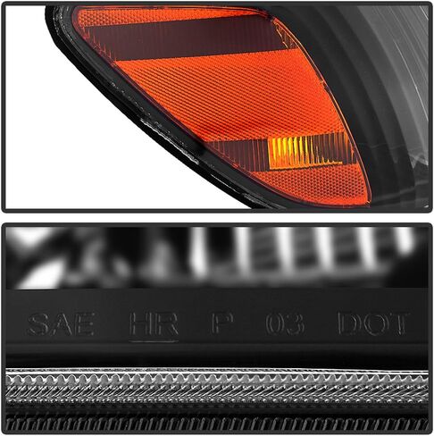 ACANII - For 2005-2006 Toyota Tundra Double | Crew Cab 2007 Sequoia Black Headlights w/Corner Lamps Driver + Passenger in Saudi Arabia