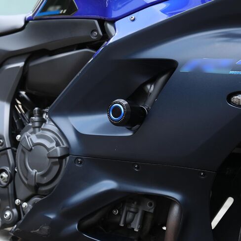 Compatible with Yamaha YZF R7 2021~2024 Motorcycle Frame Anti-Collision Falling Protection Slider Crash yzfr7 r 7 Accessories (Blue) in Saudi Arabia
