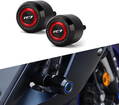 Compatible with Yamaha YZF R7 2021~2024 Motorcycle Frame Anti-Collision Falling Protection Slider Crash yzfr7 r 7 Accessories (Blue) in Saudi Arabia