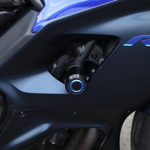 Compatible with Yamaha YZF R7 2021~2024 Motorcycle Frame Anti-Collision Falling Protection Slider Crash yzfr7 r 7 Accessories (Blue) in Saudi Arabia