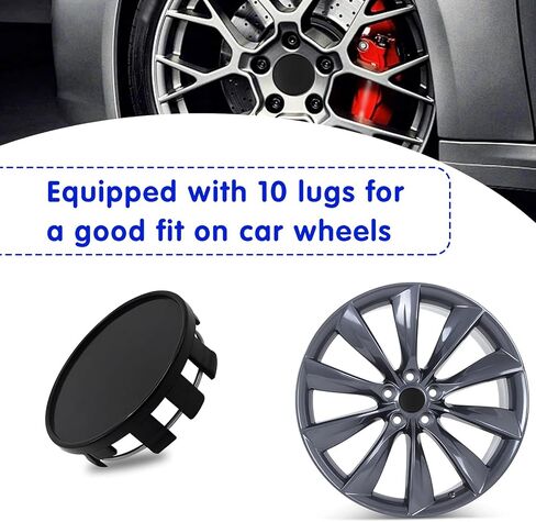 4 PCS Car Wheel Center Cover ، 2.12 "× 1.96" قبعات مركز Snap-in Center ، وملحقات محور الحافة المقاومة للماء ، وتمييز زخرفة غطاء المحور ، واقي حواجز العجلة العالمي لمعظم السيارات (أسود) in Saudi Arabia