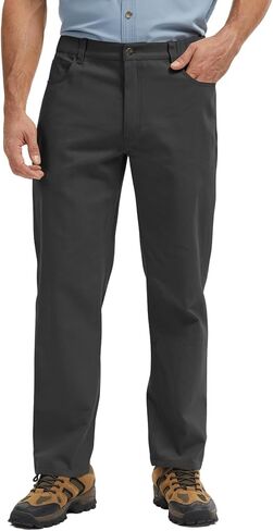 Men's Work Pants Stretch & Sturdy Relaxed Fit Canvas 5-Pocket Dungaree for Construction/Landscaping & Warehouse in Kuwait