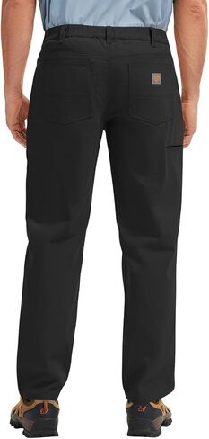 Men's Work Pants Stretch & Sturdy Relaxed Fit Canvas 5-Pocket Dungaree for Construction/Landscaping & Warehouse in Kuwait