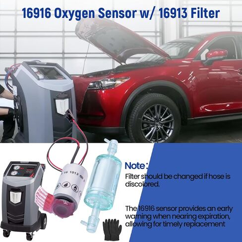 16916 مستشعر الأكسجين W/ 16913 FITS FITS FOR ROBINAIR 16900/16910 COOLTECHID & 16990/16995 INTERIFIER ، R-1234YF ACCINES (AC1234-4/ AC1234-4SL/ AC1234-4-230/ AC1234-6/ AC1234-2. in Saudi Arabia