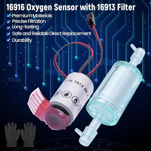 16916 مستشعر الأكسجين W/ 16913 FITS FITS FOR ROBINAIR 16900/16910 COOLTECHID & 16990/16995 INTERIFIER ، R-1234YF ACCINES (AC1234-4/ AC1234-4SL/ AC1234-4-230/ AC1234-6/ AC1234-2. in Saudi Arabia