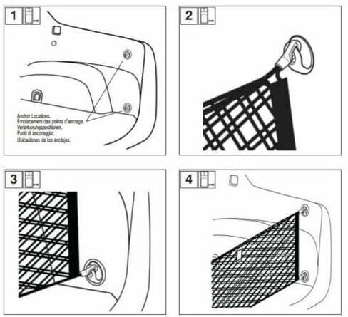 شبكة شحن منظم الجذع الخلفي لشبكة Subaru Impreza/Crosstrek 2012-2023-شبكة شحن على طراز المغلف لسيارات الدفع الرباعي (SUV-Premium Mesh Car Trunk Protectizer-متوافق مع Impreza Crosstrek in Saudi Arabia