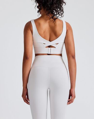 DAISHA Women’s 2 Piece Yoga Workout Outfits Sets,Seamless Yoga Leggings with Padded Stretchy Sports Bra,Gym Clothes. in Kuwait