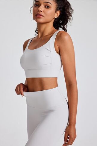 DAISHA Women’s 2 Piece Yoga Workout Outfits Sets,Seamless Yoga Leggings with Padded Stretchy Sports Bra,Gym Clothes. in Kuwait