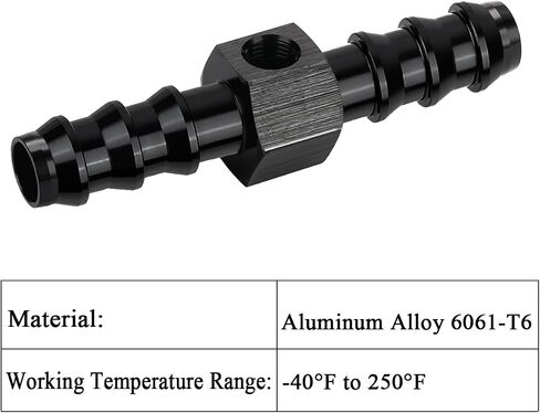 2 Packs 6AN Male Flare to 1/4" NPSM Transmission Cooler Adapter Fitting, 6an Transmission Fitting Fits 200-4R, 700R4, TH350, TH400, 4L60E, TR6060, AOD 4R100, 4R70W, C5 Aluminum Black in Kuwait