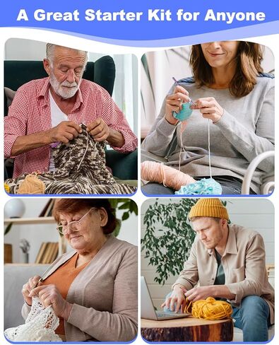 Aeelike Crochet Kit for Beginners Adults, 87 PCS Crochet Kits Including Crossbody Yarn Bag 20 PCS Acrylic Yarns 23 PCS Crochet Hooks Set Detailed Instructions, Complete Crochet Knitting Kit in Saudi Arabia