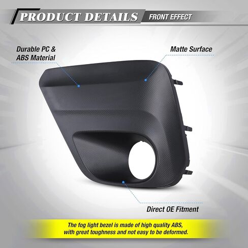 Autowiki Passenger Side Fog Light Covers for 2019-2021 Subaru Forester Base ، الراحة ، النماذج المتميزة ، قيادة الإطار البديل 1 PC الجانب الأيمن in Saudi Arabia