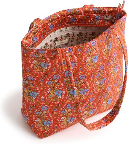 Vera Bradley Premium Cotton Small Original Zip Tote Bag, Daffodils in Saudi Arabia