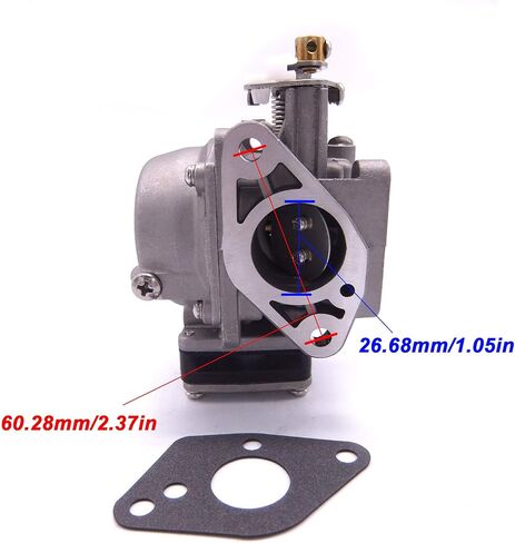 Boat Engine 3303-812647T1 3303-812648T Carburetor Assy and 16327 27-16327 Gaskets for Mercury Marine 2-stroke 4HP 5HP Outboard Motor in Saudi Arabia