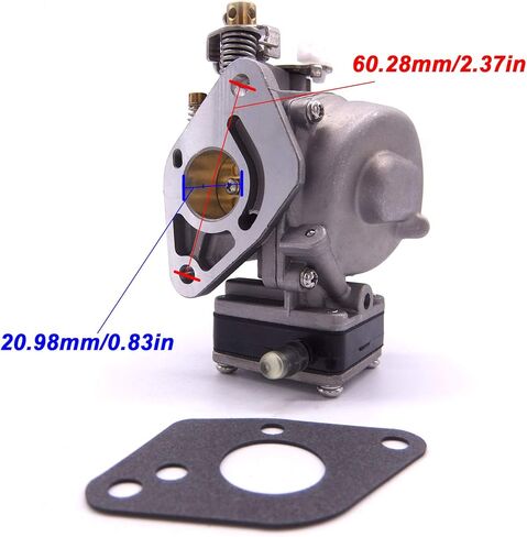 Boat Engine 3303-812647T1 3303-812648T Carburetor Assy and 16327 27-16327 Gaskets for Mercury Marine 2-stroke 4HP 5HP Outboard Motor in Saudi Arabia