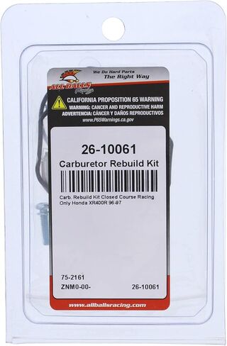 All Balls Carburetor Rebuild Kit 26-10061 Compatible With/Replacement For Honda XR400R 1996-1997 in Saudi Arabia