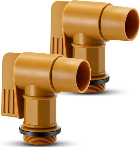 8 Pcs Polyethylene Drum Spigot with EPDM Gasket 2" Male Barrel Faucet Polyethylene Drum Faucet Tap Replacement for 30 & 55 Gallon Plastic or Steel Drums in Kuwait