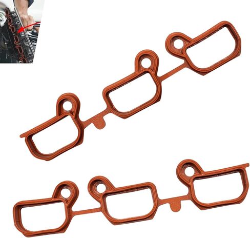 1 PC CHEAKE MISTOLD GASKET ، 11611436631 ، مجموعة ختم مشعب للسيارة ، متوافقة مع X3 x5 Z5 Z5 323CI 323I 328CI 328I 325I 325XI (أحمر) in Saudi Arabia