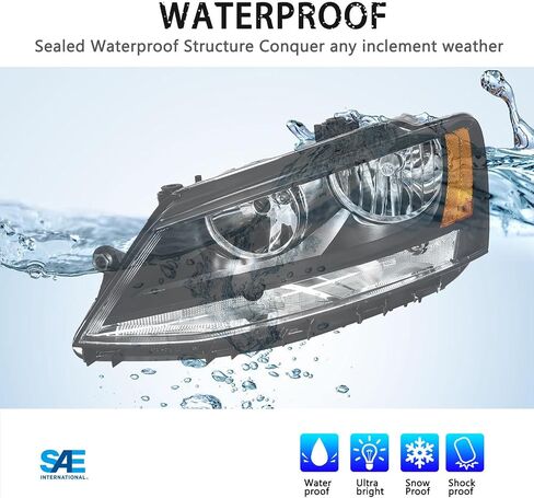 For 2011-2018 Volkswagen Jetta MK6 Headlights Headlamps Left Right Chrome in Saudi Arabia