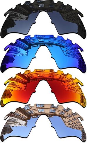مجموعة Vonxyz من 4 عدسات استبدال لـ Oakley M Heater Heatered Sunglass Combo Pack in Saudi Arabia