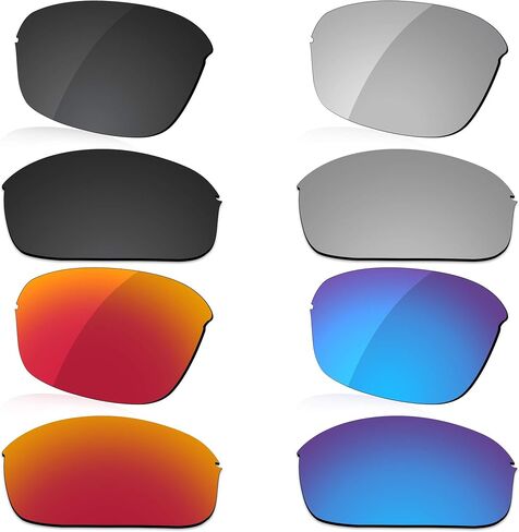 Polarized Lens Replacement for Oakley Half Wire 2.0 Sunglass - Dark Black+Silver Grey+Fire Red+Ice Blue in Saudi Arabia