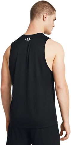 Under Armour Men's UA Tech 2.0 Branded Running Tank (US, Alpha, Large, Regular, Regular, Sonar Blue) in Saudi Arabia