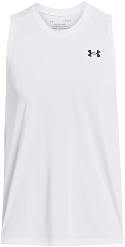 Under Armour Men's UA Tech 2.0 Branded Running Tank (US, Alpha, Large, Regular, Regular, Sonar Blue) in Saudi Arabia