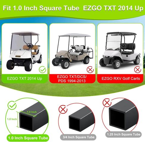 مقاطع Golf Cart Windshield Clips Sash Thunting Kit for Ezgo Txt DCS PDS 1994-2013 ، FIT 3/4 "Struts Tube Windshield Clips OEM EGWHC12 ، EGWHC10 618485 (لا تتناسب مع EZGO RXV) in Kuwait