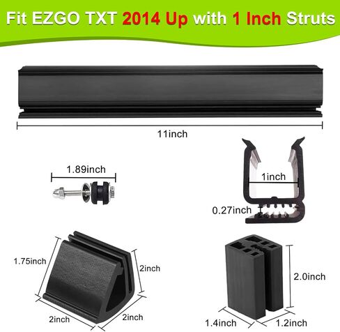 مقاطع Golf Cart Windshield Clips Sash Thunting Kit for Ezgo Txt DCS PDS 1994-2013 ، FIT 3/4 "Struts Tube Windshield Clips OEM EGWHC12 ، EGWHC10 618485 (لا تتناسب مع EZGO RXV) in Kuwait