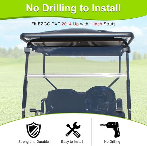مقاطع Golf Cart Windshield Clips Sash Thunting Kit for Ezgo Txt DCS PDS 1994-2013 ، FIT 3/4 "Struts Tube Windshield Clips OEM EGWHC12 ، EGWHC10 618485 (لا تتناسب مع EZGO RXV) in Kuwait